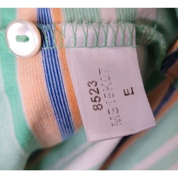 Peter Millar Cotton Short Sleeve Polo “Windsor” Logo Men’s Medium Green Stripe - Picture 4 of 5